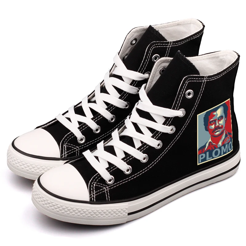 

Top Brand Black Canvas Shoes Customize Print Movie Star Casual Flats Women Tenis Walking Shoes Chaussures Femme