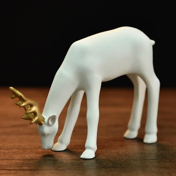

Creative home adornment living room TV cabinet deer boudoir deer crafts statues sculpture Home wedding decoration dies