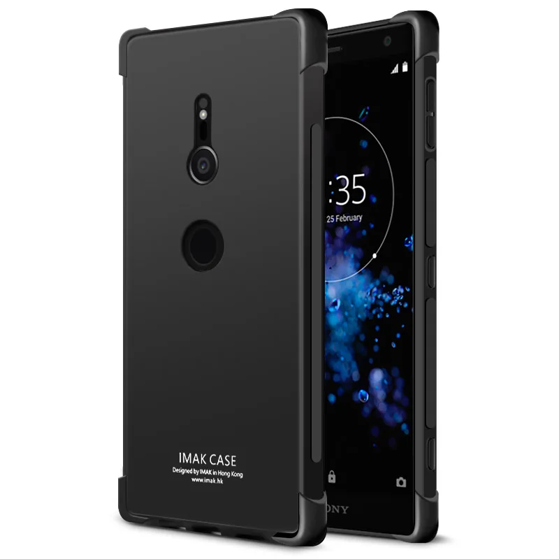 

IMAK Case For Sony Xperia XZ2 Shock-resistant Shockproof Silicone Soft Transparent TPU Cover sFor Sony Xperia XZ2 Case