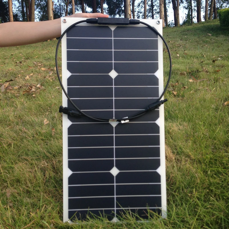 RG Sunpower Гибкая солнечная панель 25 Вт монокристаллическая 20% эффективность зарядки солнечная батарея