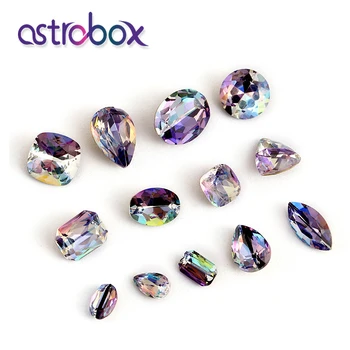 

Nail Art Rhinestones Stones Jewelry Decoration sticke Tanzanite Laser Rhinestone Stones Strass Glass rhinestones for clothing