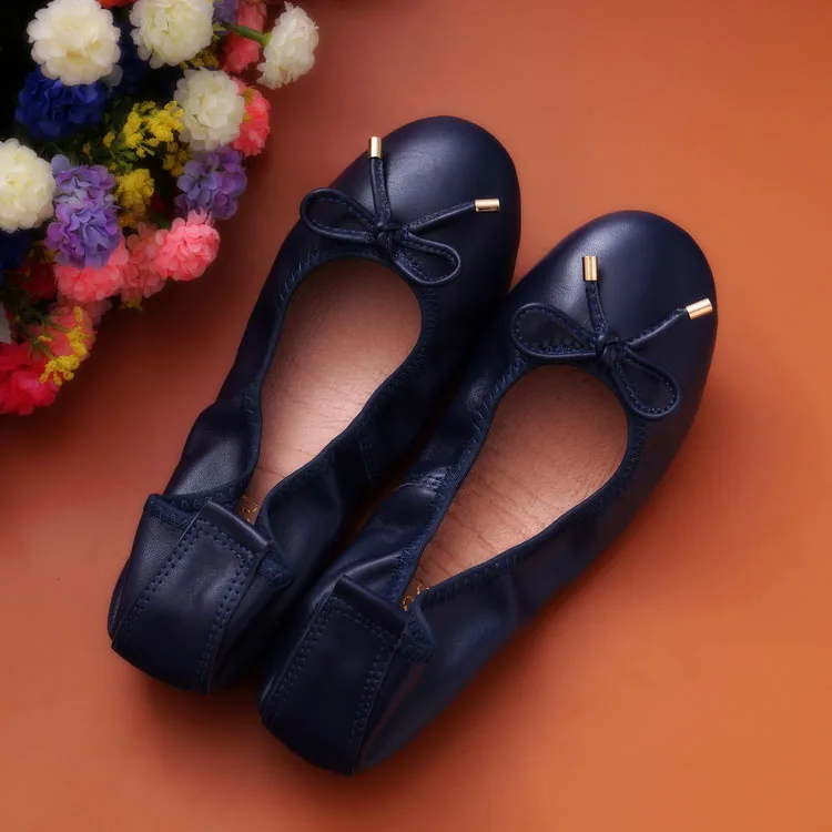 

2017 New Arrival Genuine Leather Women Flats Shoes Female Casual Flat Shoes Women Loafers Shoes Slips Handmade Women's Shoes