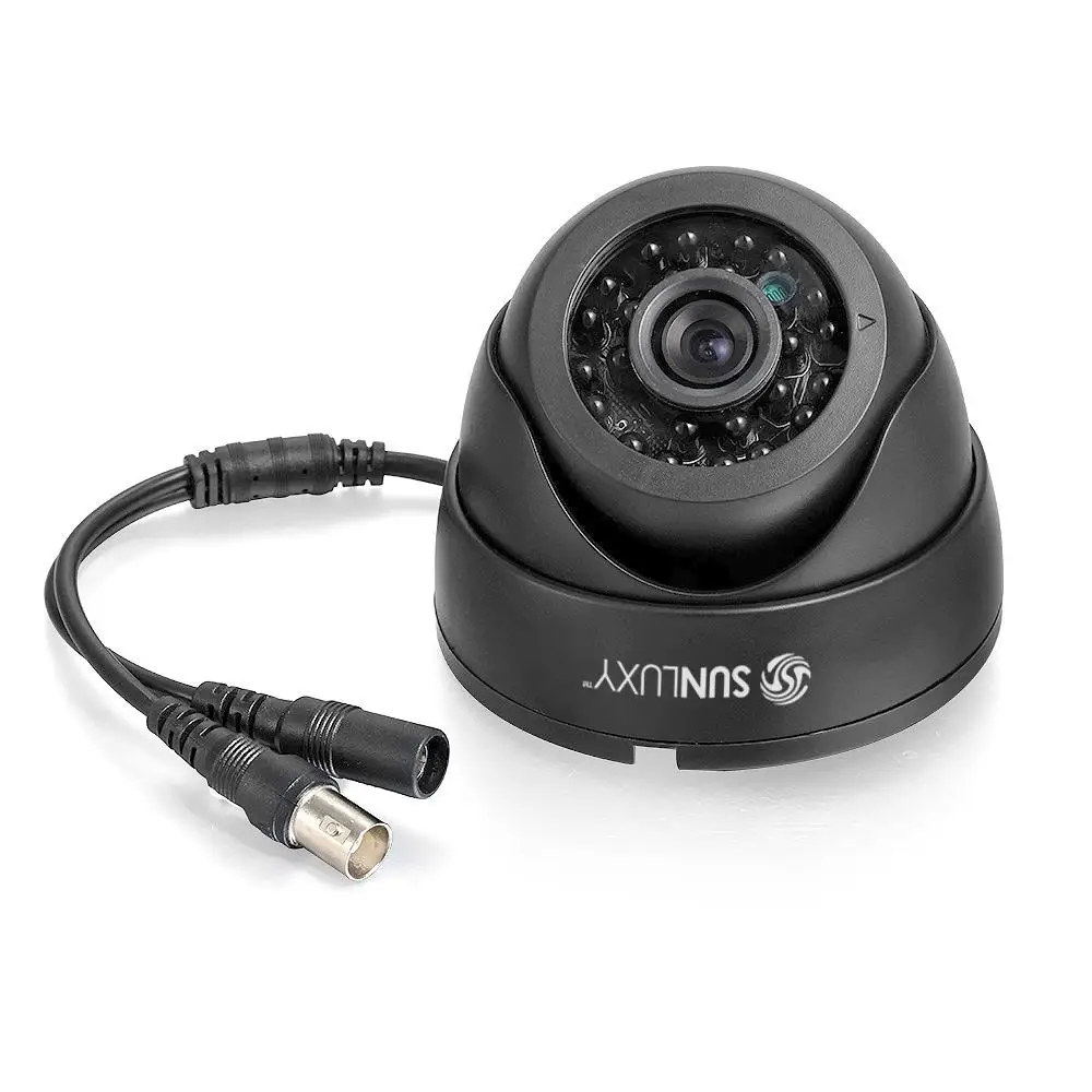 Sunluxy SL-C221 1/4 Color CMOS 700TVL CCTV Indoor Security Surveillance Dome Camera with 24 IR LED Infrared Night Vision