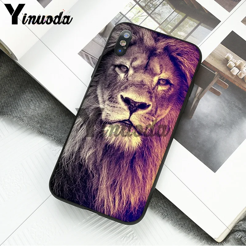 11pro MAX animals The lion Smart Cover черный мягкий чехол для телефона для iPhone X XS MAX 6 6S 7 7plus 8 8Plus 5 5S XR - Цвет: A2