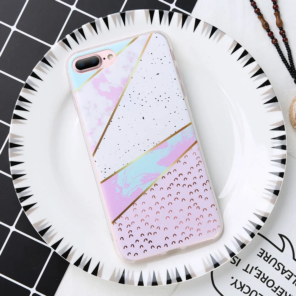 KISSCASE-Marble-Case-For-iPhone-8-7-6S-6-Plus-X-Geometric-Triangle-Phone-Cases-For(8)