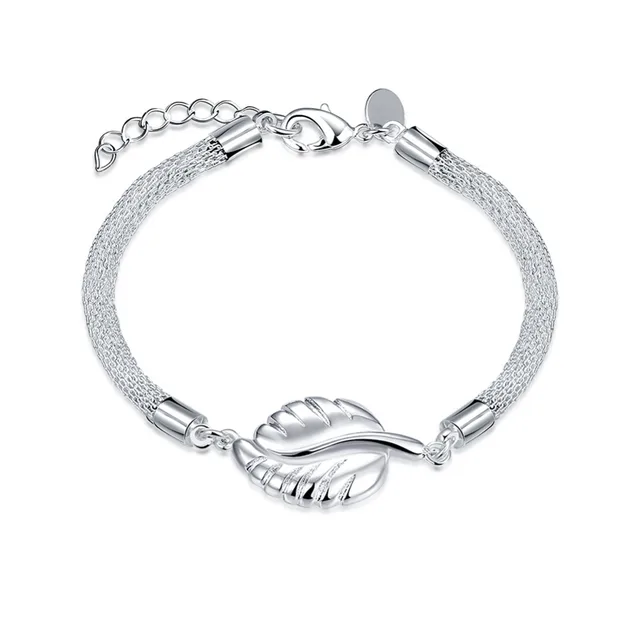 Jeexi New Fashion Women Bracelets Bangles Jewelry Accessory Leaf Jeexi New Fashion Women Bracelets Bangles Jewelry Accessory Leaf Design Silver Chain Party Birthday Bracelet Bijoux