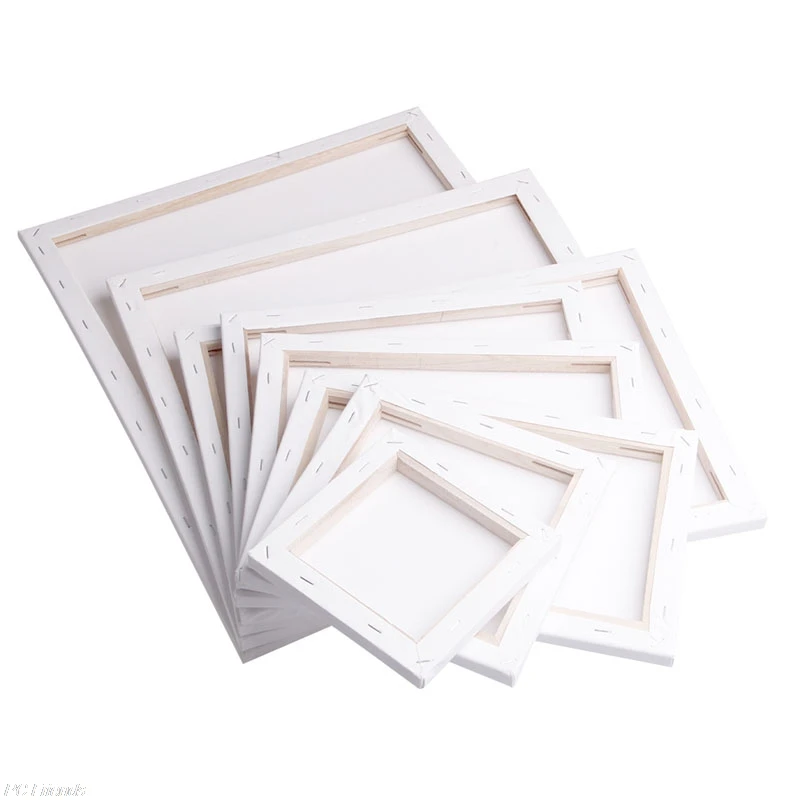 White Blank Square Artist Canvas Wooden Board Frame For Primed Oil Acrylic Paint