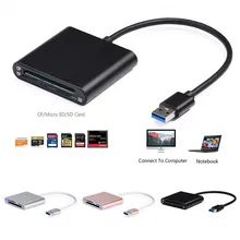 Aneng 3-в-1 USB 3.0 CF SD Micro USB SD/TF Внешняя память card reader скорость для портативных ПК