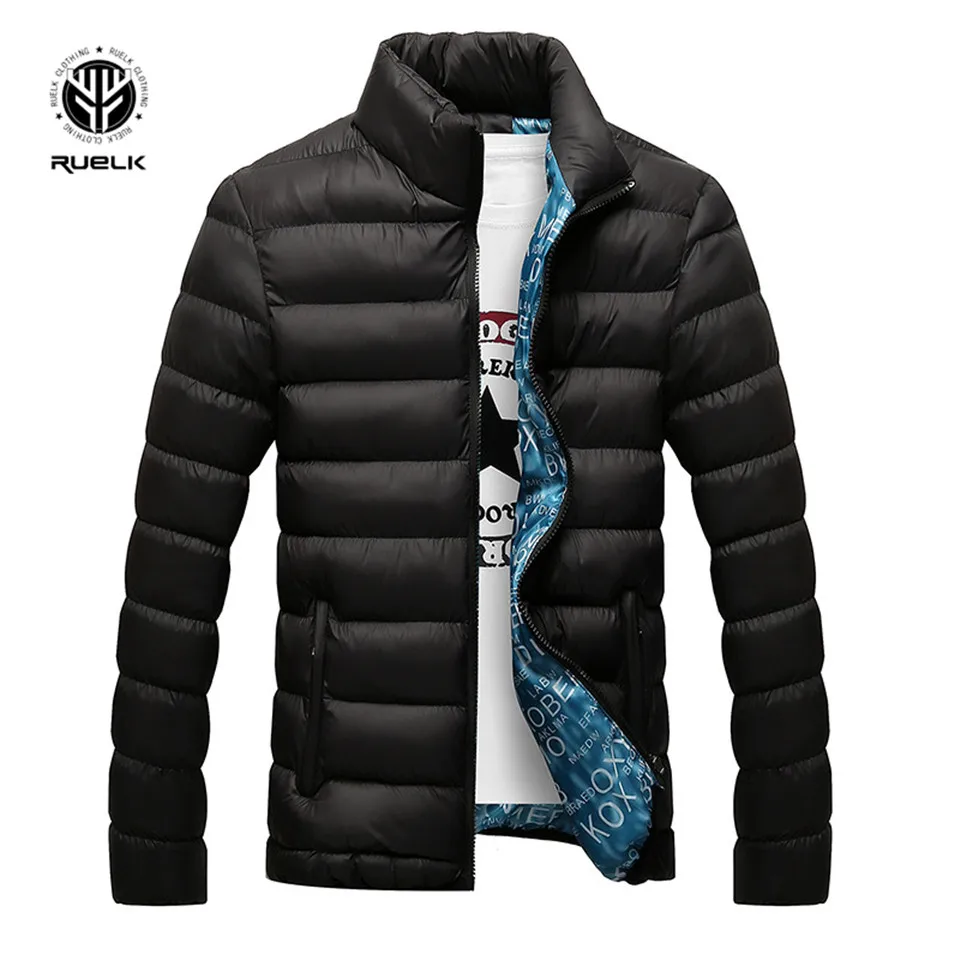 Achat RUELK 2019 nouveau Top qualité chaud hommes chaud veste d hiver coupe vent vêtements d extérieur décontractés épais moyen Long manteau hommes Parka