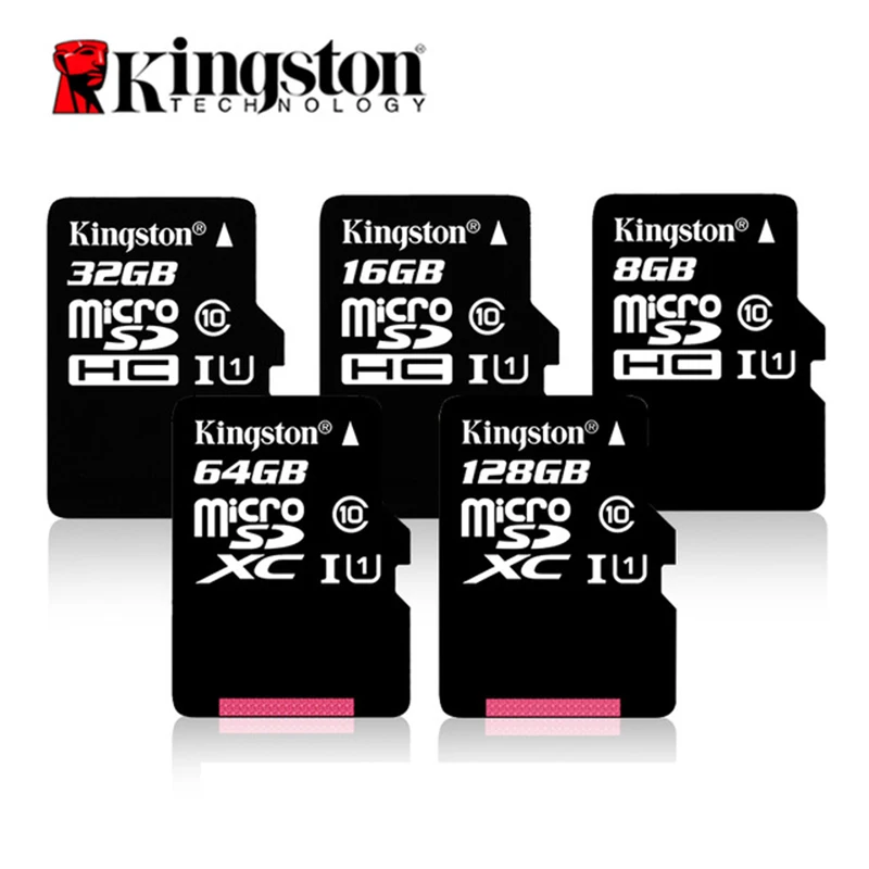 Карта памяти kingston, 128 ГБ, 64 ГБ, 32 ГБ, 16 ГБ, Micro sd карта, класс 10, UHS-1, флеш-карта памяти, 8 ГБ, C4, Microsd, TF/sd карта s для смартфонов