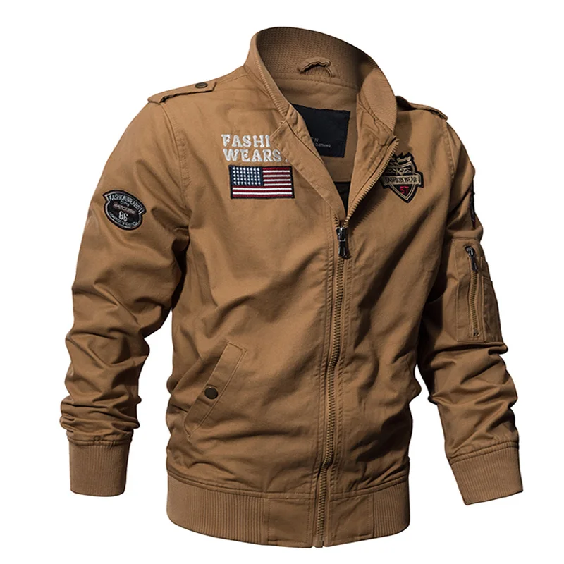 Military Airborne Pilot Jacket Men Tactical Flight Army Jacket Spring & Autumn Cargo Mens Jackets Motorcycle Cotton Coat Military Airborne Pilot Jacket Men Tactical Flight Army Jacket Spring & Autumn Cargo Mens Jackets Motorcycle Cotton Coat