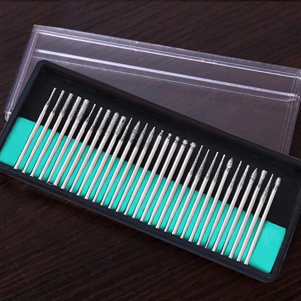 

30PCS Electric Power Manicure Drill Bit Set Nail Pedicure Grinding Head Cutters