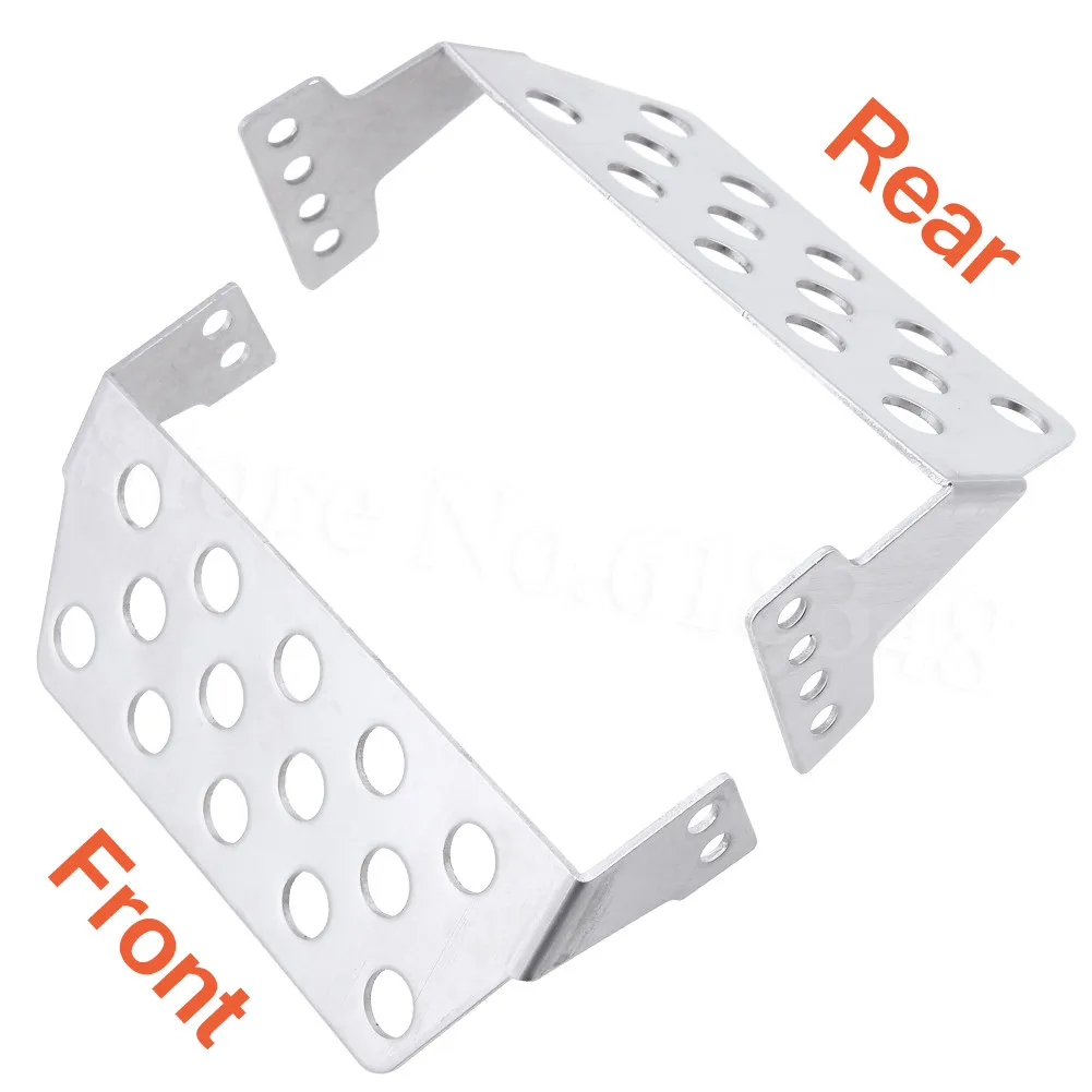 

TRX4 Stainless Steel Front Rear Skid Plate Bumper Lower Protect Plate for Traxxas TRX-4 1/10 RC Crawler Upgrade Parts