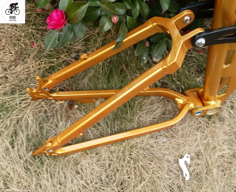 Perfect Kalosse Gold color 26*17inch 165mm travel mountain bicycle frame bike Full suspension mountain bike frame 5 Perfect Kalosse Gold color 26*17inch 165mm travel mountain bicycle frame bike Full suspension mountain bike frame 5