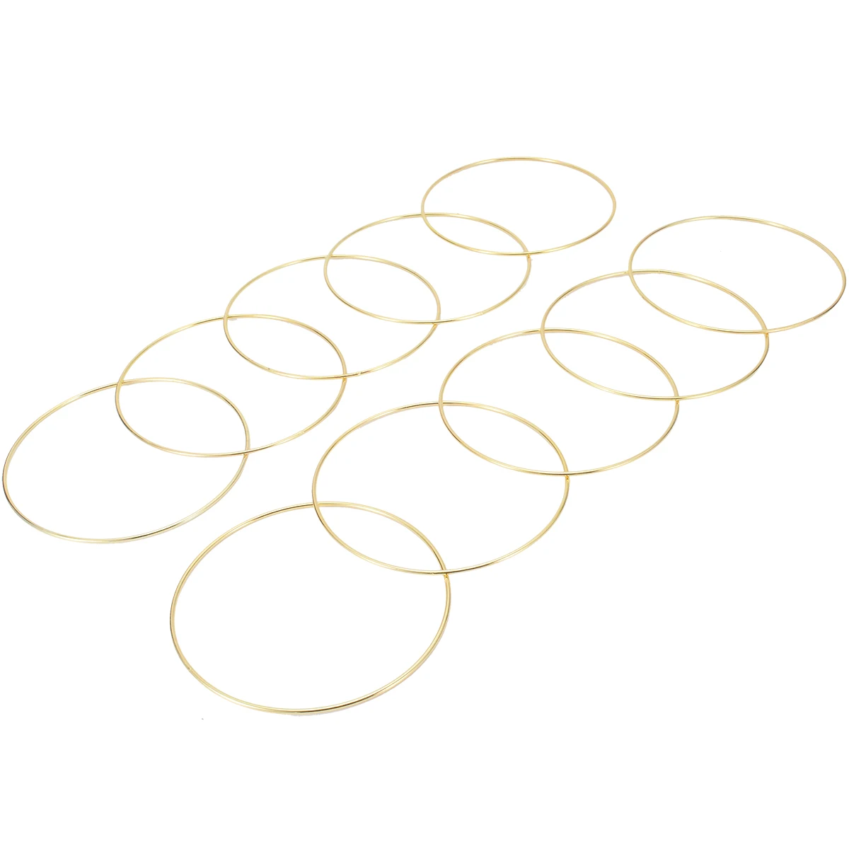 10PCS 2.8*150mm Gold Dream Catcher Dreamcatcher Material Metal Rings Hoops For DIY Handmade Wicker Crafts Tool Accessories