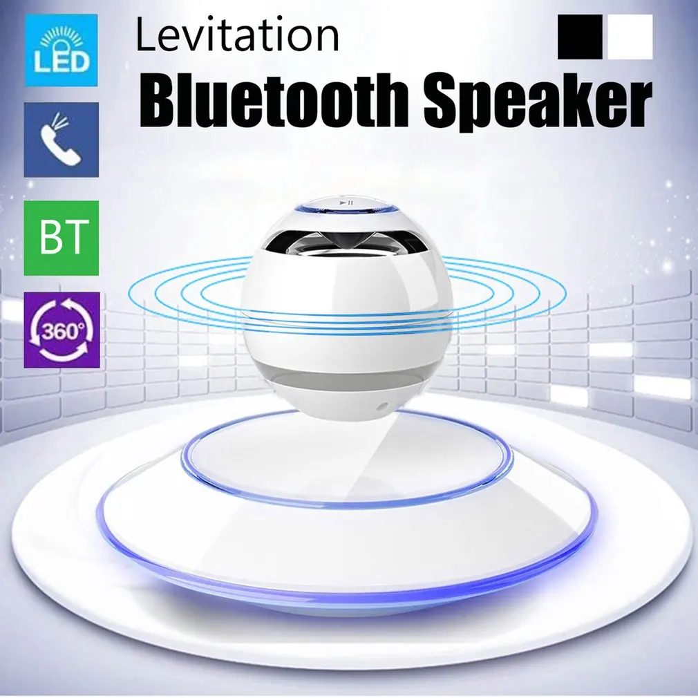 

HIFI Portable wireless Bluetooth Speaker Stereo Soundbar Magnetic Suspension Levitation Wireless Subwoofer Column Speakers