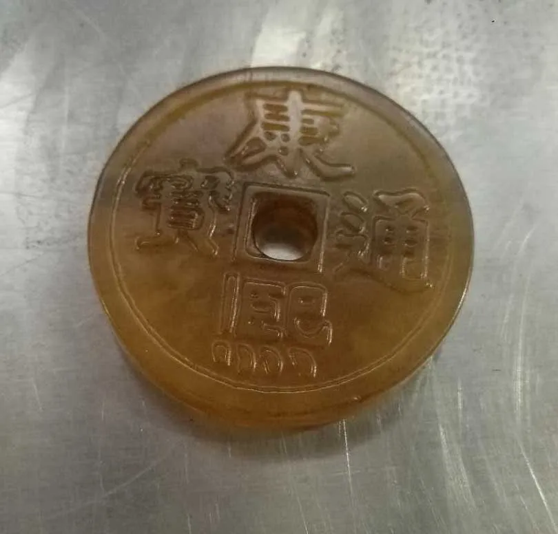 Ювелирные изделия Старый Нефритовый нефрит ручной резной Древний китайский кулон в форме монеты