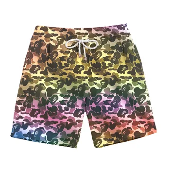 

3D Printed Men's Fitness Casual Sport Shorts Elastic Drawstring Daily Pants