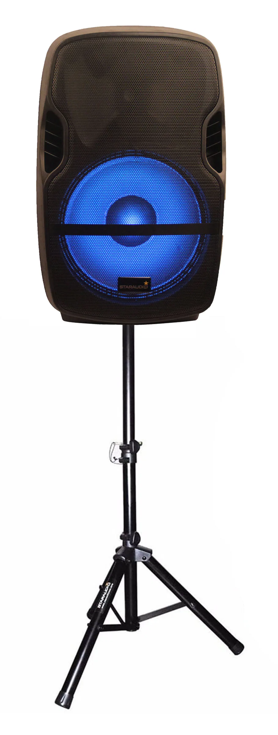 2000w 15inch powered speaker for stage disco party family satge show with bt usb sd card bluetooth led light 