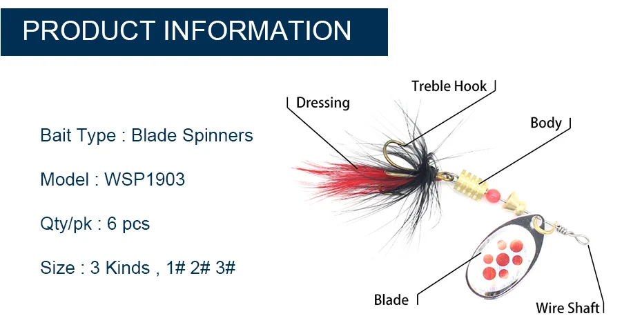 Горячая 3 размера блесны с перевязкой тройные Крючки 6 шт/комплект лосось Щука Рыбная ловля на поверхности воды приманки Ложка Металлические Приманки