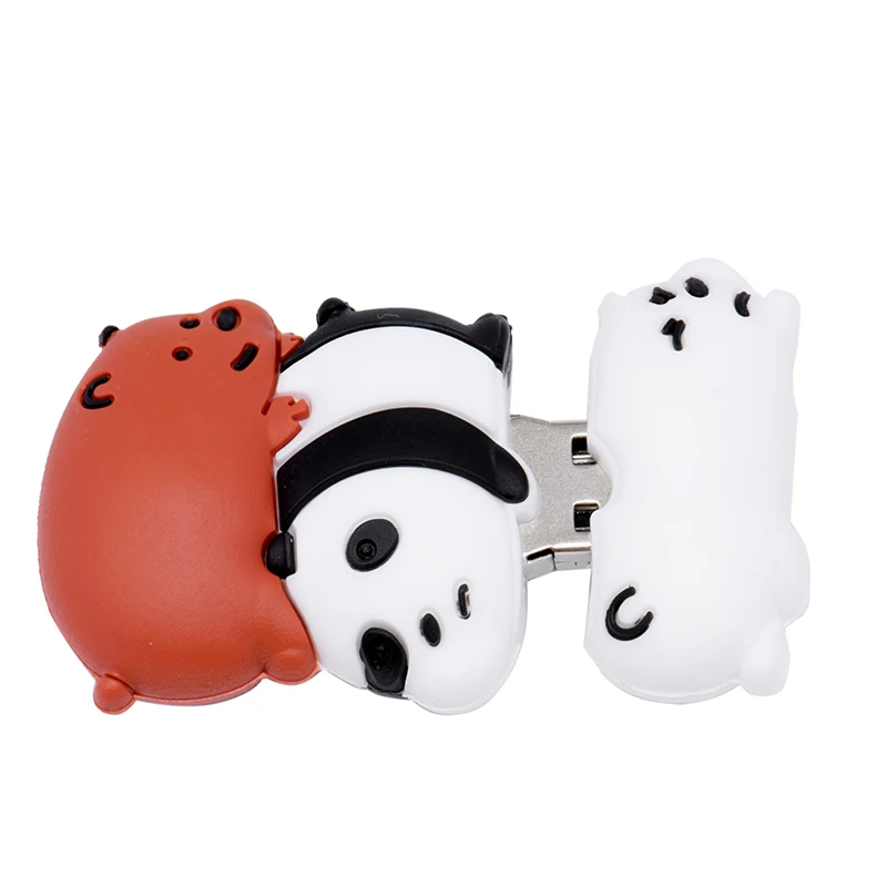 JASTER Новая мода реальная емкость креативный силикагель U диск милый медведь USB 2,0 4 ГБ 128 ГБ 16 ГБ 32 ГБ 64 ГБ 8 ГБ USB флэш-накопитель