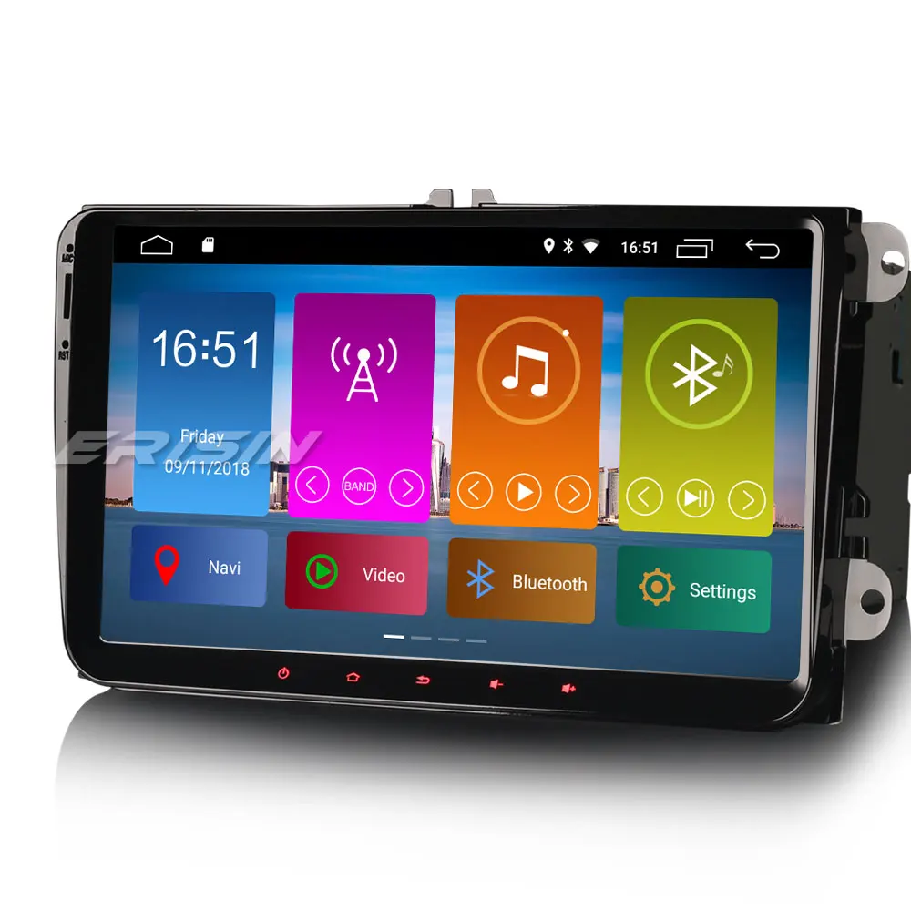 Perfect Erisin ES2991V 9" Auto Radio Android 9.0 Quad Core 2G RAM Car Multimedia Video Player GPS DVR for VW Passat CC Golf Touran Jetta 1 Perfect Erisin ES2991V 9" Auto Radio Android 9.0 Quad Core 2G RAM Car Multimedia Video Player GPS DVR for VW Passat CC Golf Touran Jetta 1