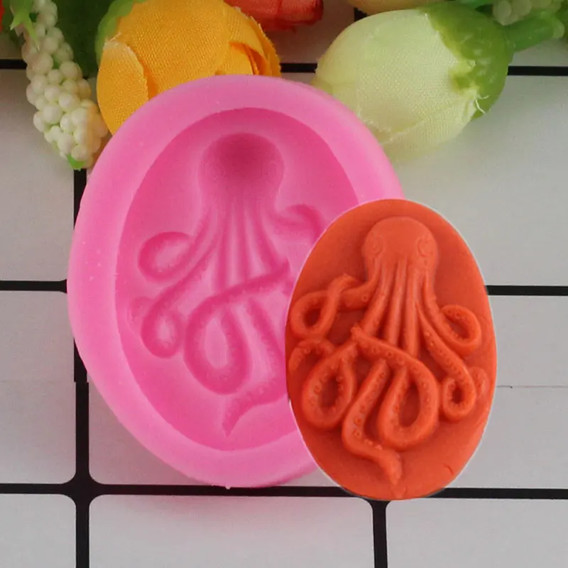 

Mujiang 3D Octopus Silicone Molds Fondant Cake Decorating Tools Chocolate Gumpaste Fimo Clay Candy Cookie Moulds Baking Tools