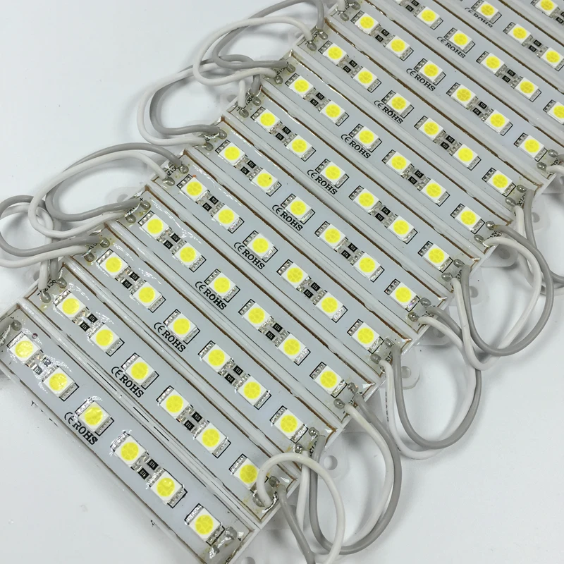 

20PCS 5050 SMD 6LEDs LED Module Pure White Waterproof Light Advertising lamp DC 12V For Sign letters