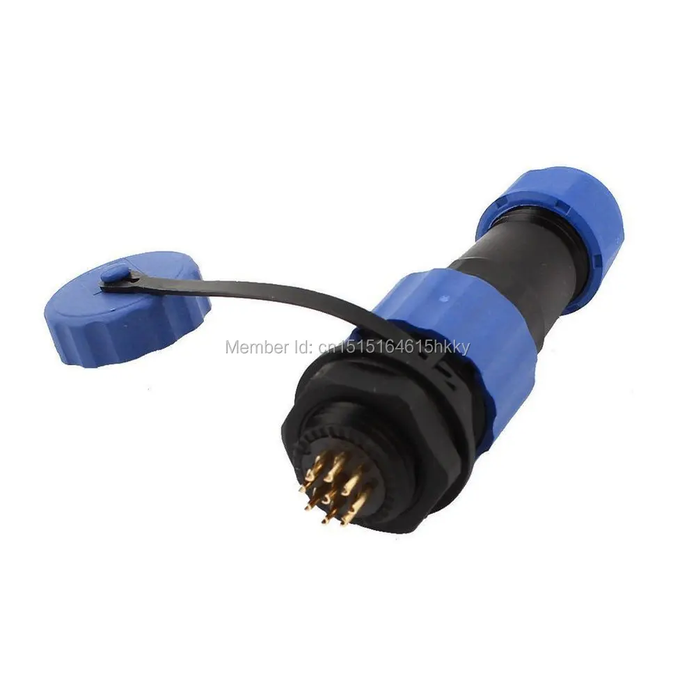 Водонепроницаемый авиационный разъем SD16 16 мм 9 Pin P Панель Крепление IP68|connector