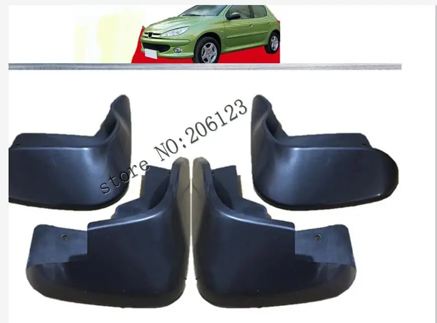 

Front Rear Molded Car Mud Flaps For Peugeot 206 Hatchback Hatch 1998-2012 Mudflaps Splash Guards Mud Flap Mudguards Fender