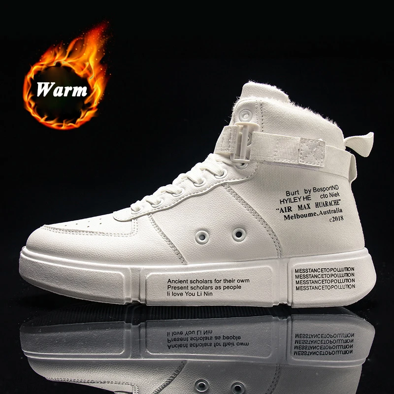 2018 الرجال عالية أعلى أحذية رياضية أحذية التزلج أحذية رياضية الرجال الهيب هوب أحذية رياضية الشارع Chaussure أوم أحذية دافئة