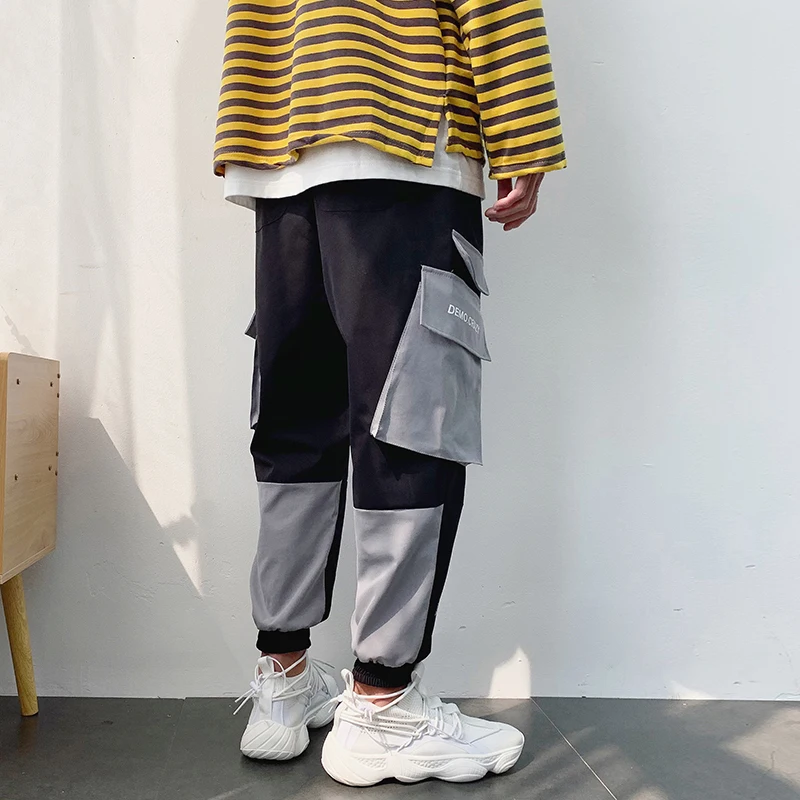 2019 Promotion Only Today Trousers For men Black Printed Luxury Fashion Causal Designer Simple Men Cargo Pants Plus Size Loose