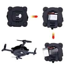 2017 New RC Quadcopter WiFi FPV Drone With Camera 0.3MP 480P Altitude Hold Foldable Dron Remote Control RC Helicopter X18