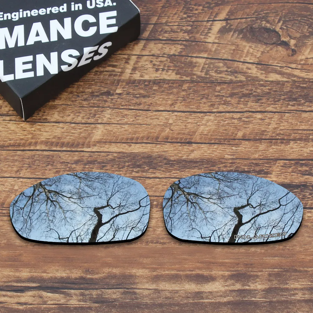 Millerswap Resist Seawater Corrosion Polarized Replacement Lenses For Oakley Juliet Sunglasses Metallic Silver (Lens Only)