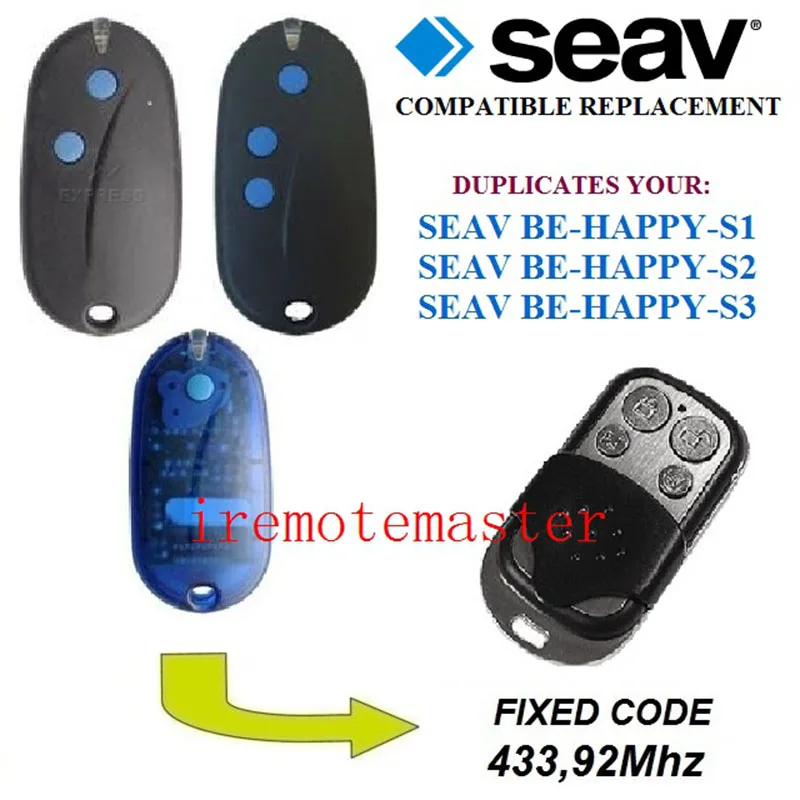 SEAV BE HAPPY S2/ / Mando a distancia negro