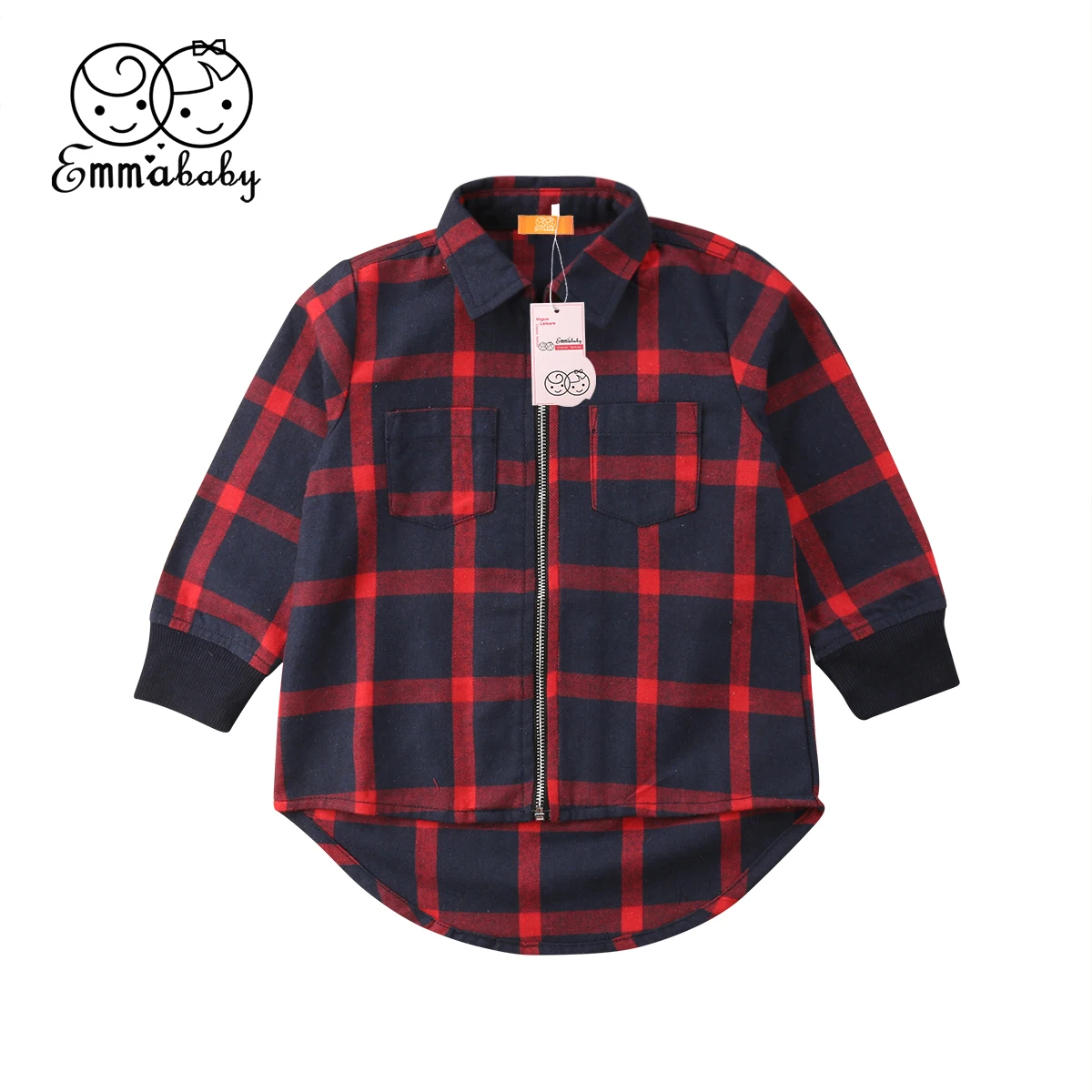 

Plaid Newborn Baby Girl Boy Checks Top shirt Casual Long Sleeve Outfit Clothes