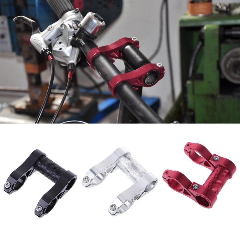 

Aluminum Alloy Bicycle Handlebar Extension Double Dual Flashlight Computer Holder Mount Bracket