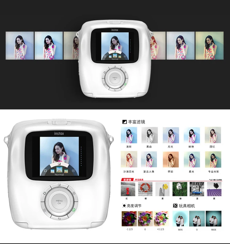 2017 New Arrival 100% Genuine Fujifilm Instax SQUARE SQ10 Hybrid Instant Fim Photo Camera Black Color