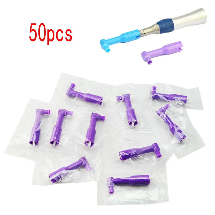 50pcs Dental Disposable Prophy Free Angles with Firm Cup Latexin Teeth