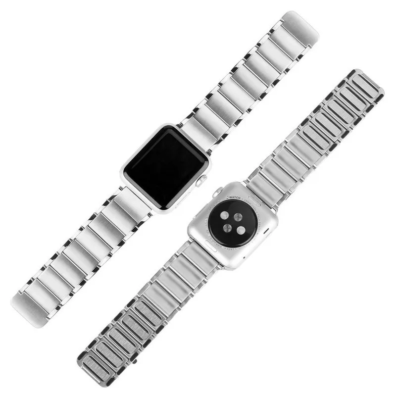 40/44 м Ремешок для наручных часов Apple Watch Series 4 на возраст 1, 2, 3, ремешок на запястье Нержавеющая сталь двойной браслет с магнитной застежкой для Apple Watch Series 5