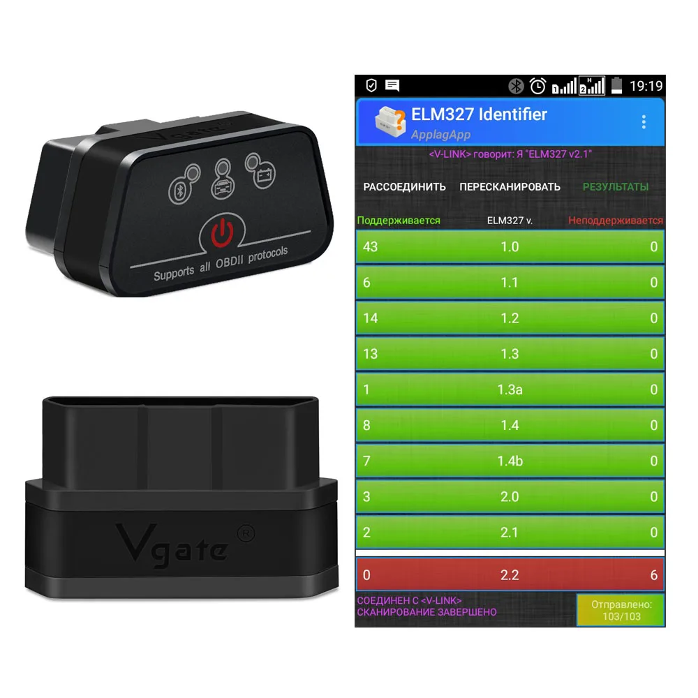 OBD2 Vgate Icar Pro ELM 327 Bluetooth obd2 сканер ELM327 диагностический инструмент obdii считыватель кодов odb2 диагностический инструмент для автомобиля - Цвет: Vgate iCar2 V2.1