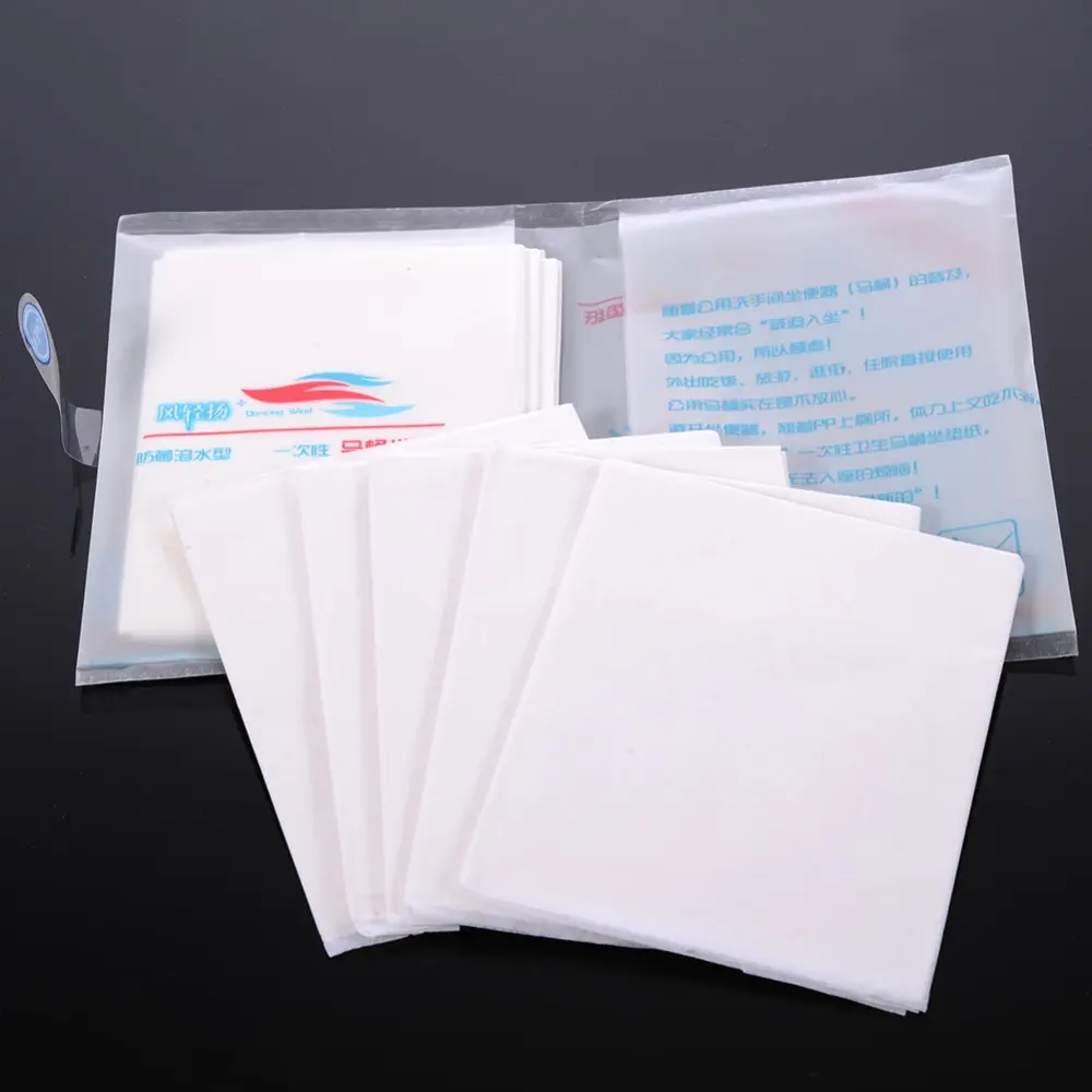

1 Bag 10 pcs/lot Travel Disposable Toilet Seat Cover Mat Anti-bacterial Toiletery Paper Pad Bathroom Accessiories Sanitary Tool