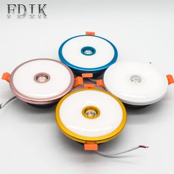 

COB Downlight Spot light integrated LED Panel Lights 10W 3 Stage Dimmable Recessed Downlight Multi Mode Jade Panel lamp 85-265V