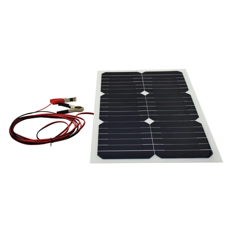 Высокая эффективность 20 Вт 12 В солнечная панель энергии полу Гибкий монокристаллический Sunpower для RV автомобиля лодки PV поли солнечный модуль