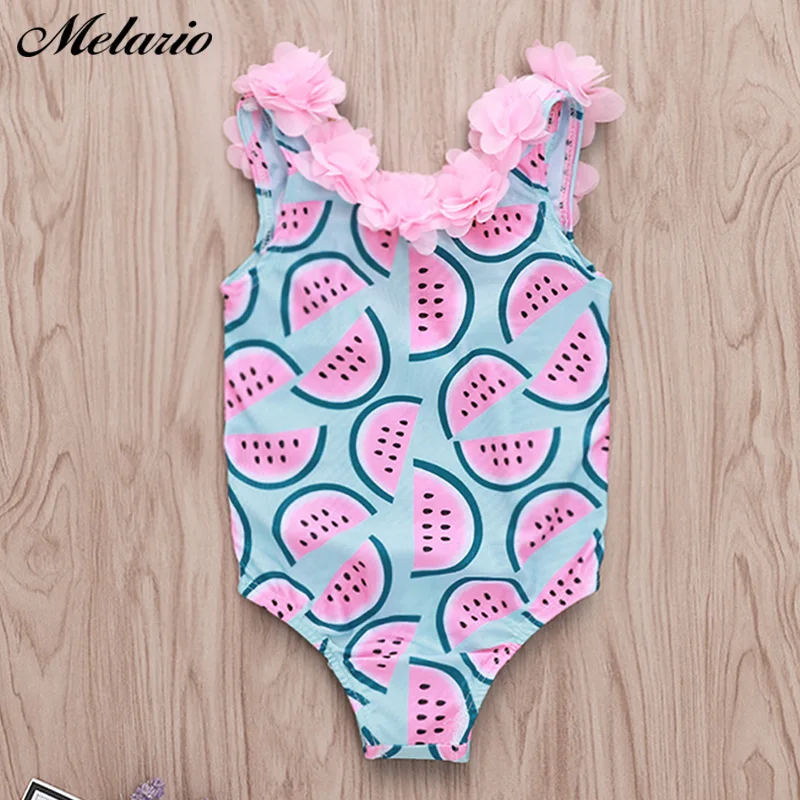 

Melario Babys Clothing 2019 New Rompers Baby Girl straps Halter Cotton Sleeveless Swimsuit Jumpsuit Floral Sunsuit Outfits
