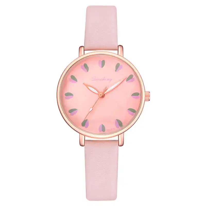 Pink Винтажные женские часы с кожаным ремешком, аналоговые кварцевые наручные часы из сплава, модные парные Ретро часы с дизайном птицы, часы с браслетом - Цвет: Pink