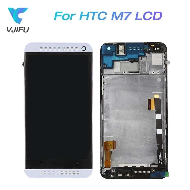 

4.7'' Tested Working LCD For HTC ONE M7 Display Touch Screen Digitizer with Frame Assembly Replacement Single SIM 1920x1080