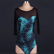 Костюм для латинских танцев, сексуальный спандекс, марля, длинные рукава, топ для латинских танцев для женщин, куртки для латинских танцев 2XS-6XL