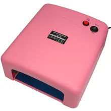 Pro 36 Вт Розовый UV Гель Дизайн ногтей Лечение леча светильник Сушилка w/4 шт. 9 Вт лампы 110 В 220 В
