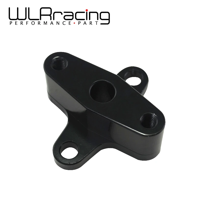 

WLR RACING - 90 DEGREE FUEL PRESSURE REGULATOR RAIL RELOCATOR ADAPTER FOR HONDA B16 B18 H22 WLR- FPA13BK